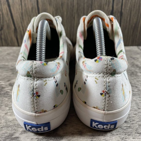 KEDS X Rifle Paper Co Size 7.5 Sun Girls Beach Anchor Low Top Sneakers Shoes - Picture 6 of 9